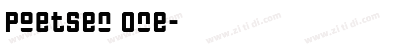 Poetsen One字体转换
